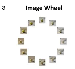 Image wheel from our paper: twelve generated object images arranged in a circle.